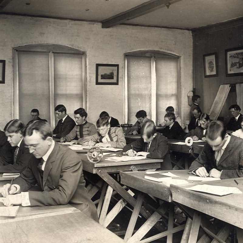 Students Participate in a Drawing Class