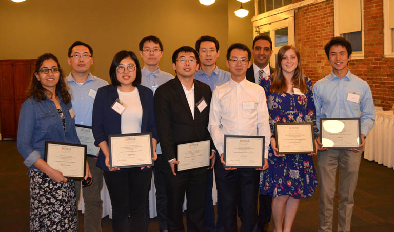 Recipients of students awards at Awards Banquet