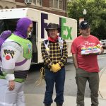 Gregory Peterson as Buzz Lightyear and Kevin Tolbert as Woody