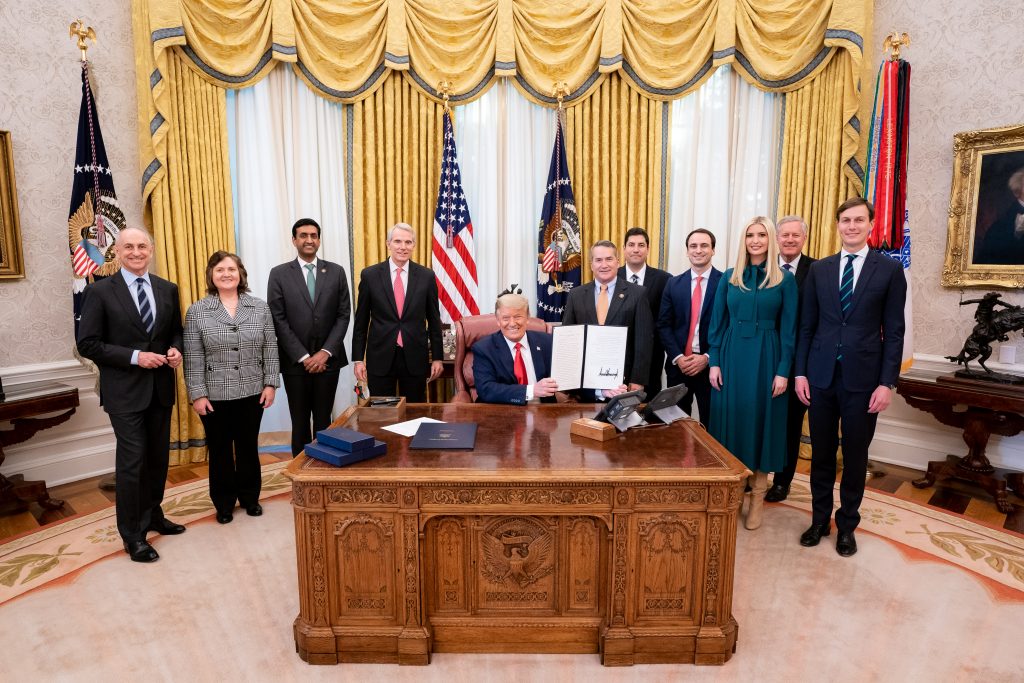 President Trump signing AI Executive Order
