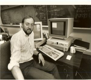 1990, Dongarra at University of Tennessee, with an IBM PC and Sun Microsystems Workstation