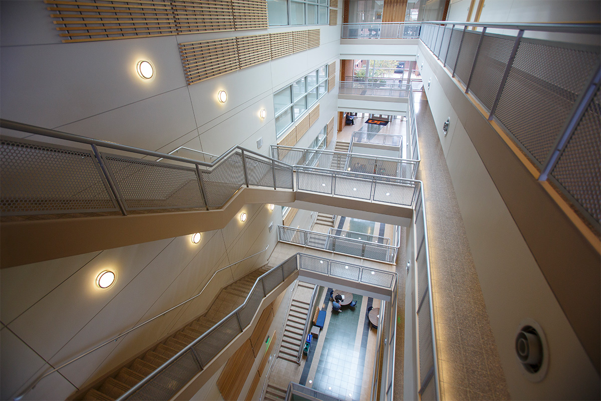 Min Kao building interior stairwell